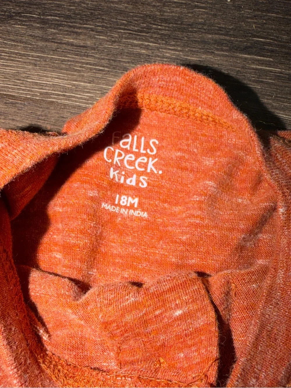 Falls Creek Orange Henley Khaki Pants Fall Outfit Boys 18 Months